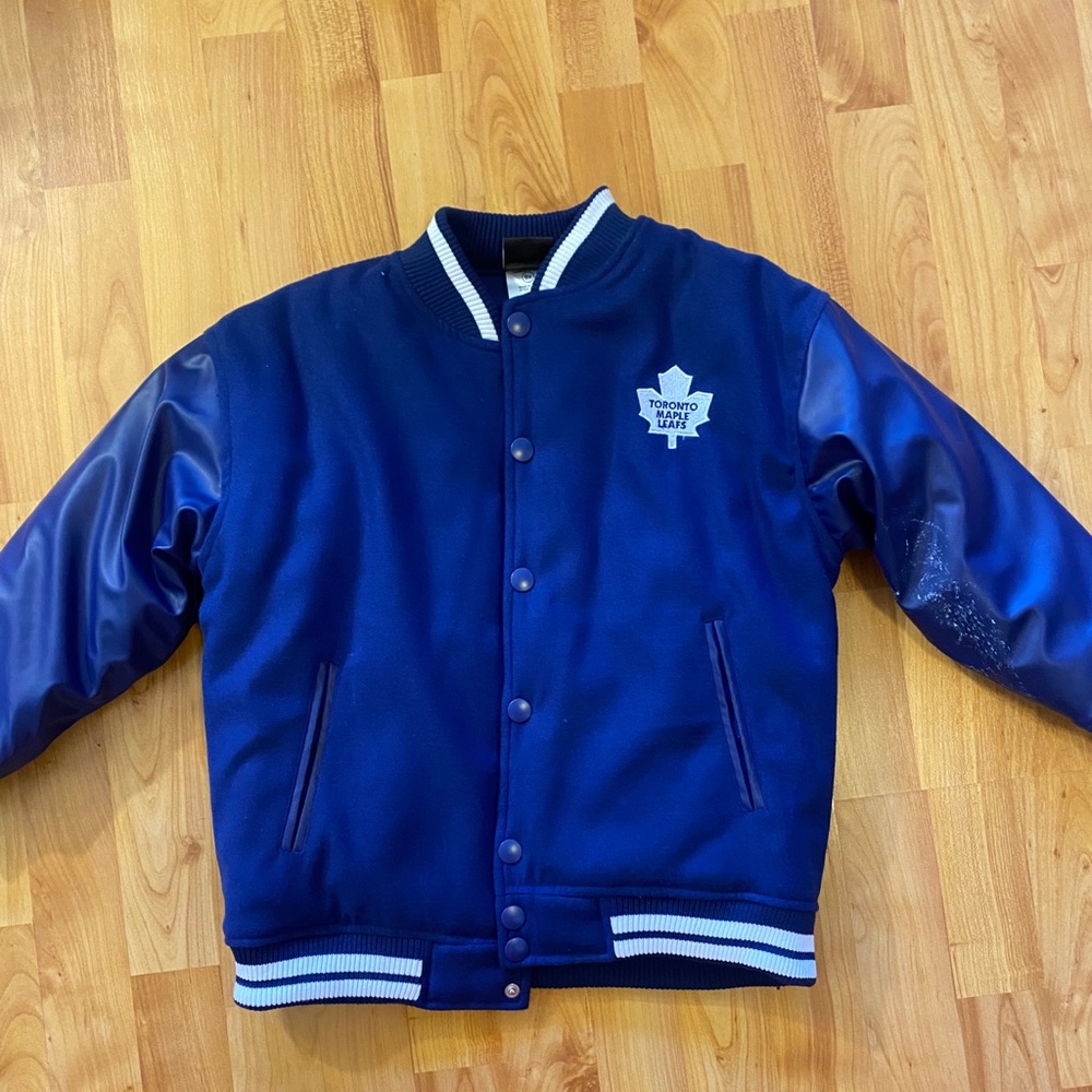 Boy Mapleleaf bomber varsity